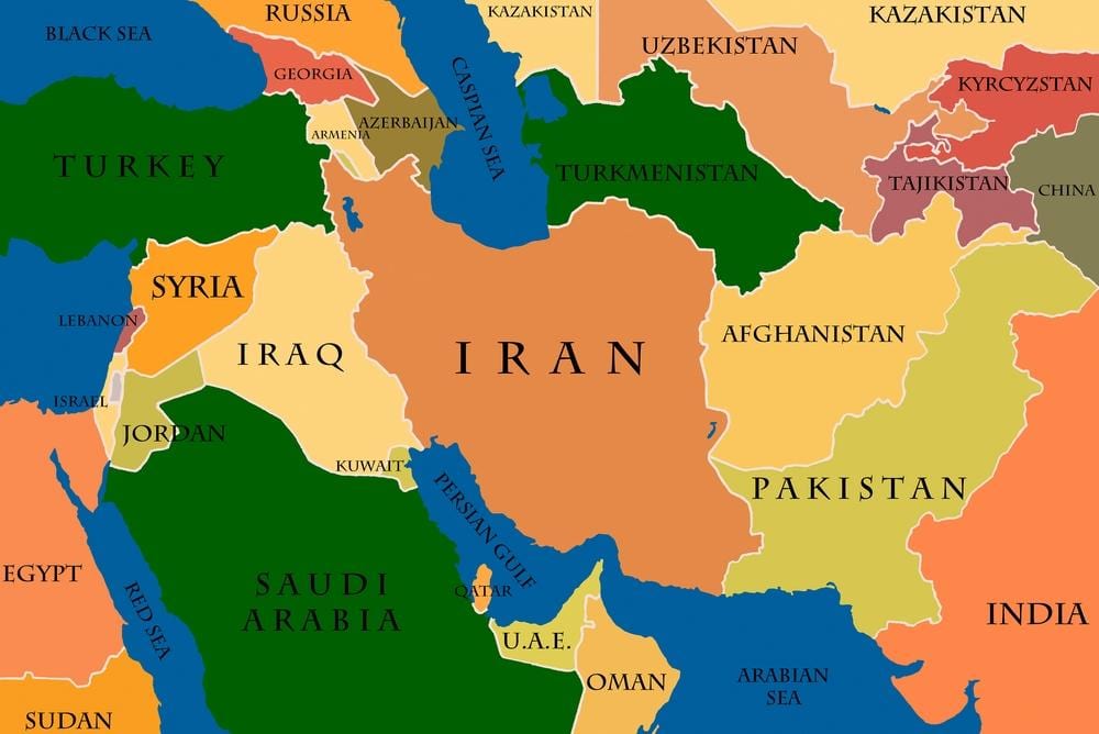 Mapa qatar eta ekialde