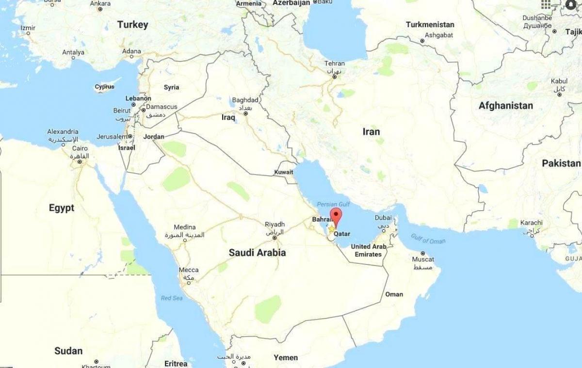 qatar mapa munduko atlas
