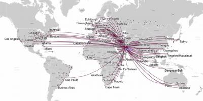 Ibilbidea mapa qatar airways