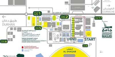 Mapa qatar foundation