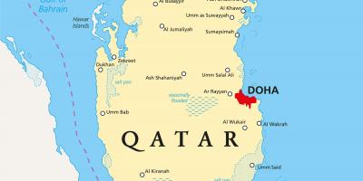 Qatar mapa hiri