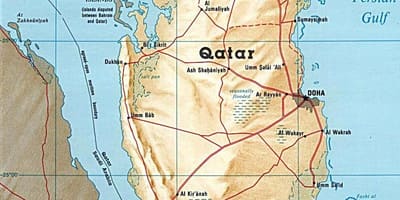 Mapa qatar uharteak 